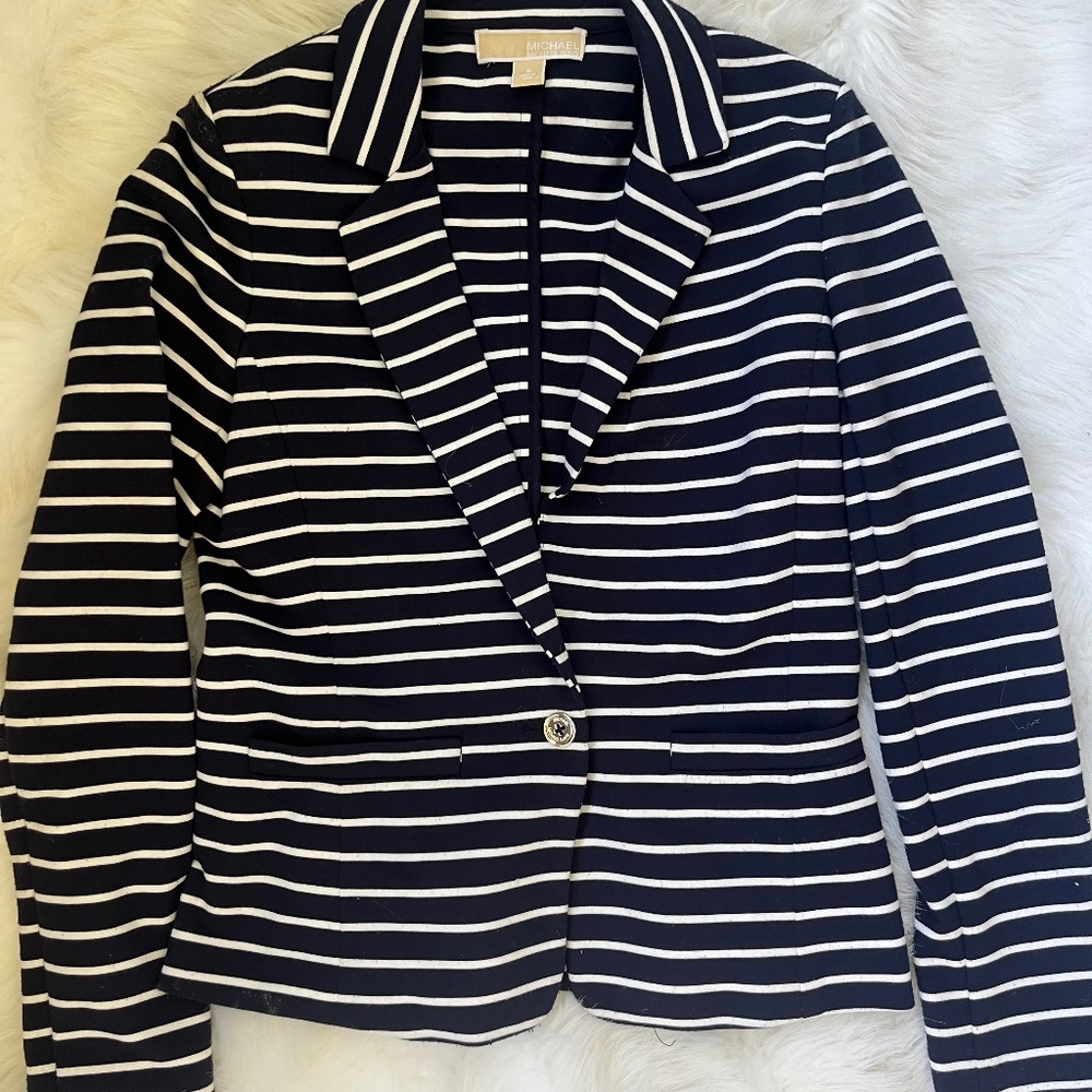 Michael Michael Kors Navy White blazer.